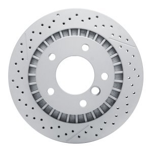 Mercedes-Benz G65 AMG Brake Rotor (1) - Rear - R1 Concepts - GeoSPEC Coated Rotor - Drilled and Slotted - `13-`18